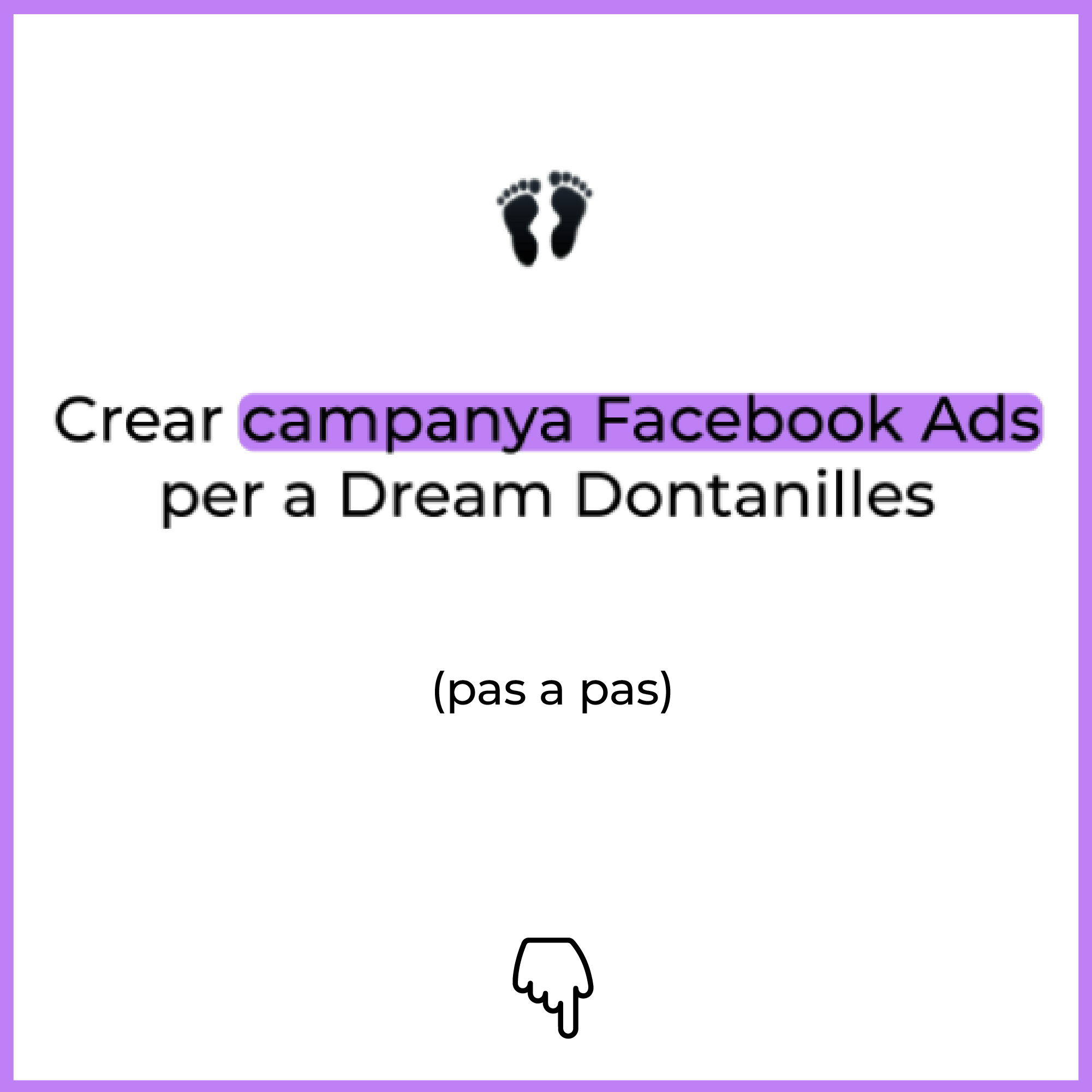 Crear campanya Facebook Ads | Dreams Fontanilles